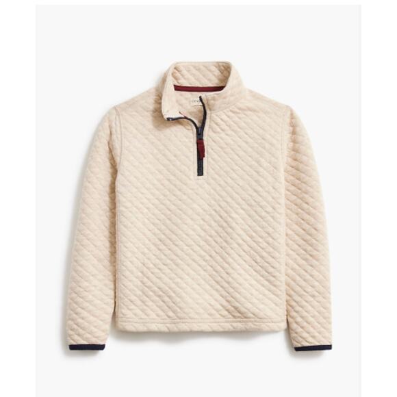 CrewCuts Diamond Quilted Pull-Over 1/4 Zip Sweater XL 12/14 - Picture 1 of 5